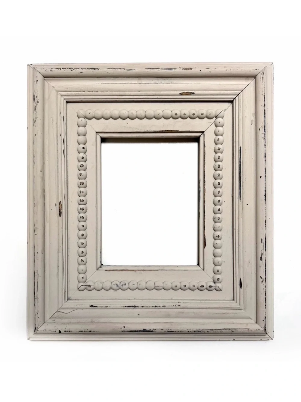 Large Beaded Wood Frame
